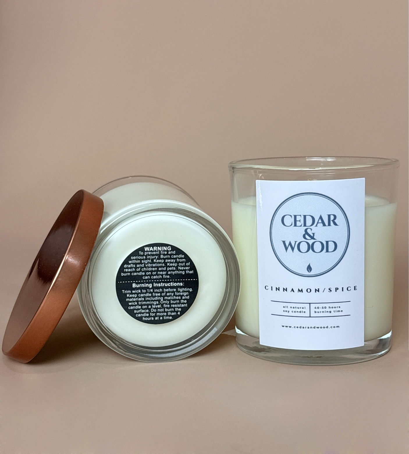 Cinnamon/Spice Scented Candle