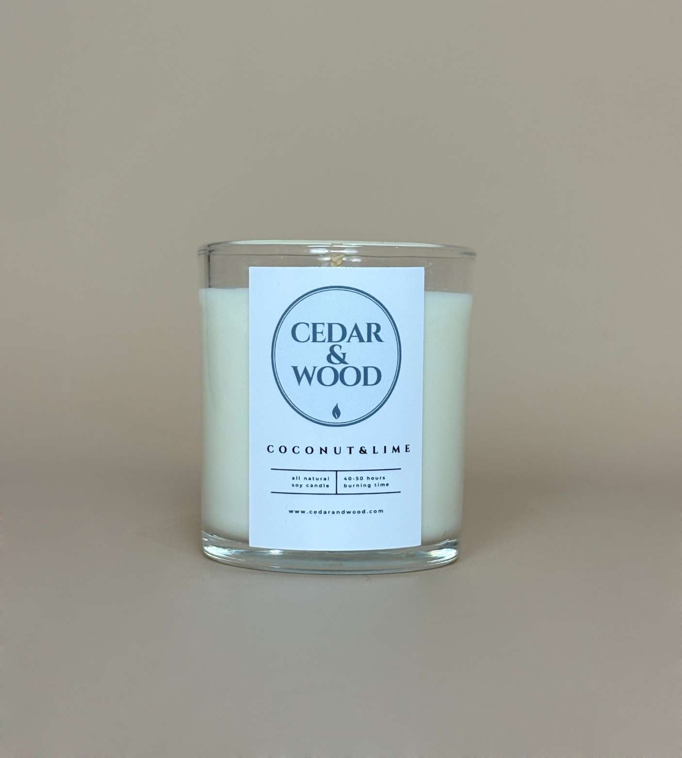 Coconut & Lime Scented Candle