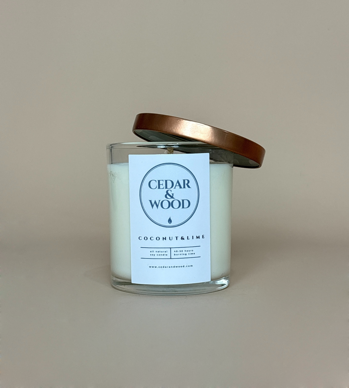 Coconut & Lime Scented Candle