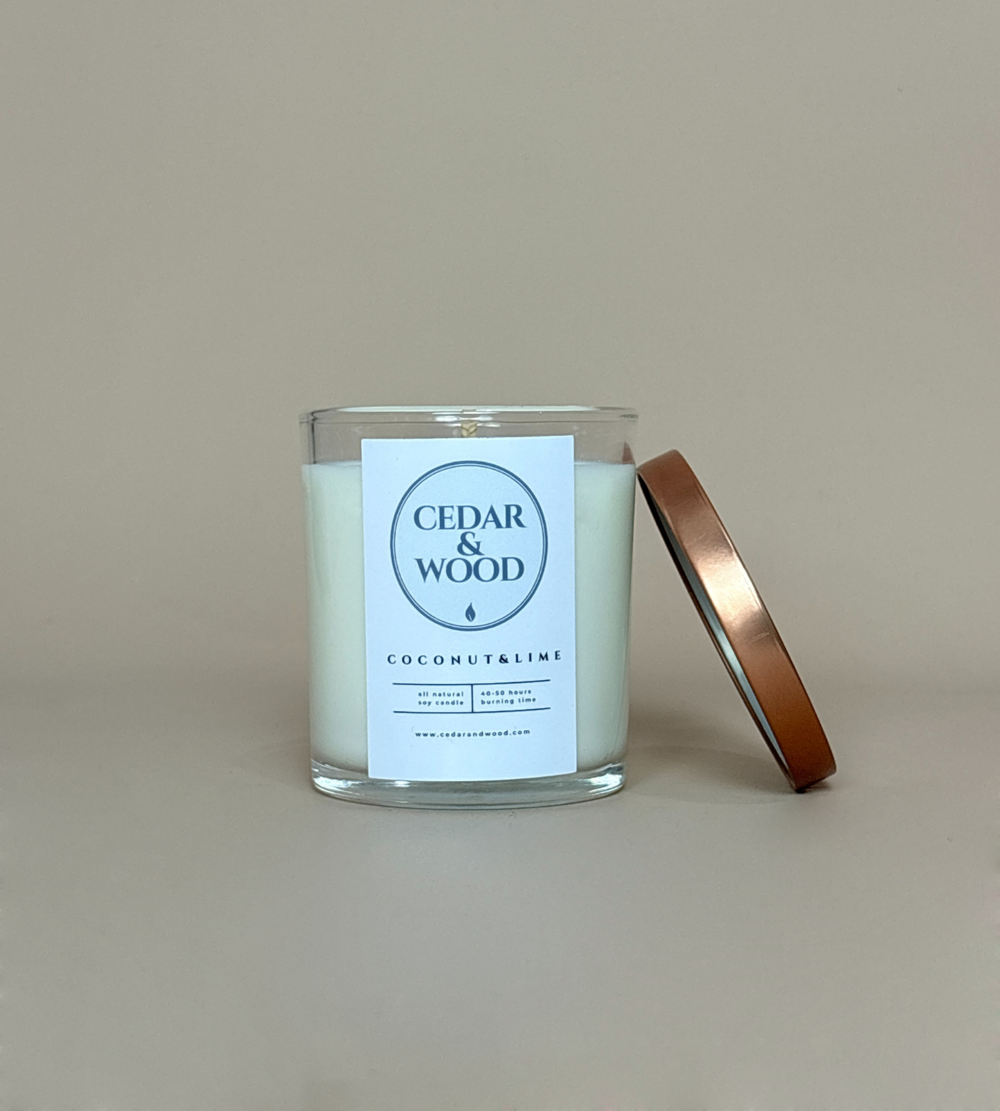 Coconut & Lime Scented Candle