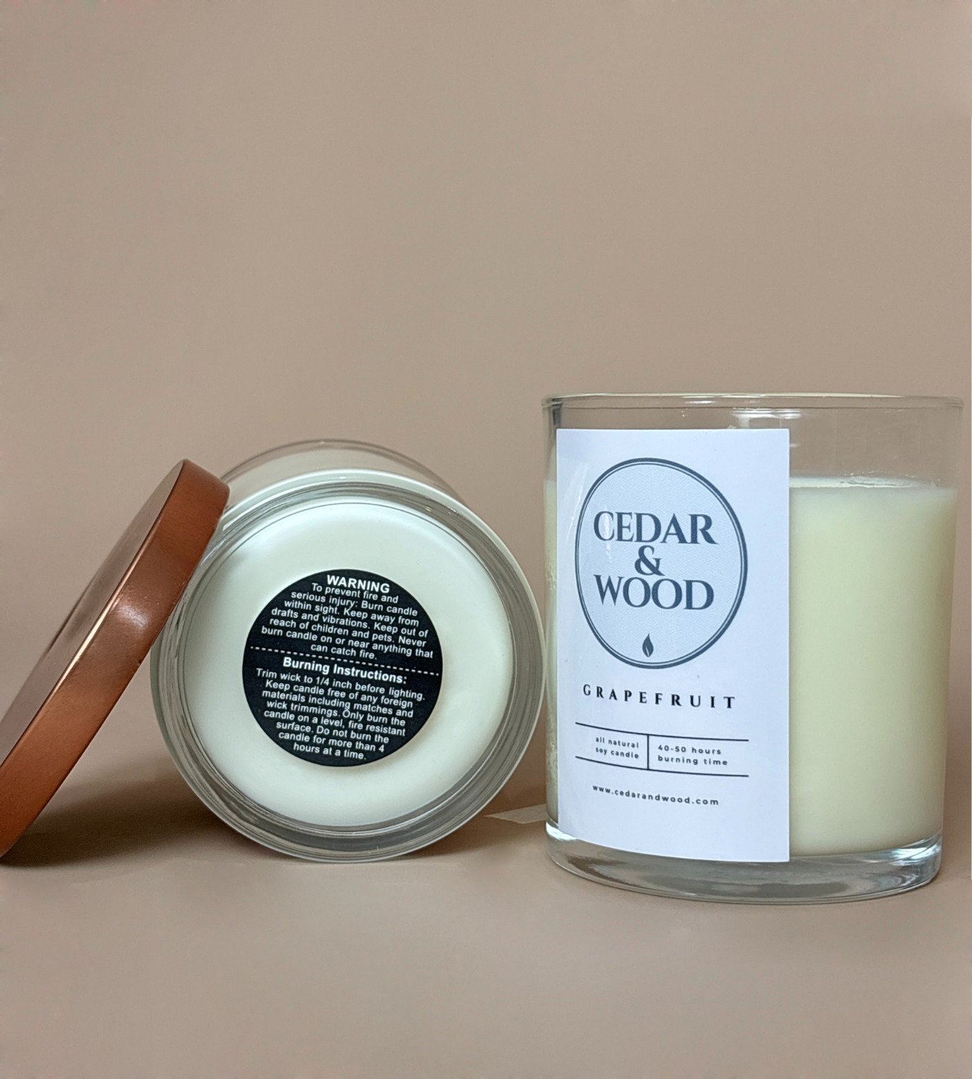 Grapefruit Scented Candle