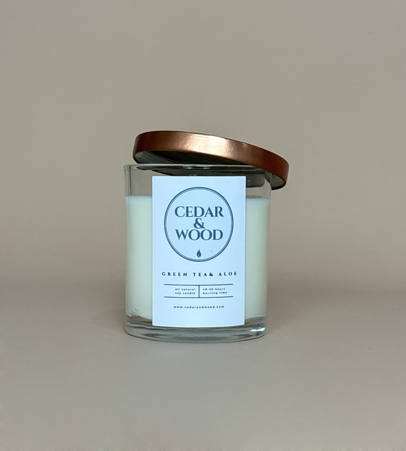 Green Tea & Aloe Scented Candle