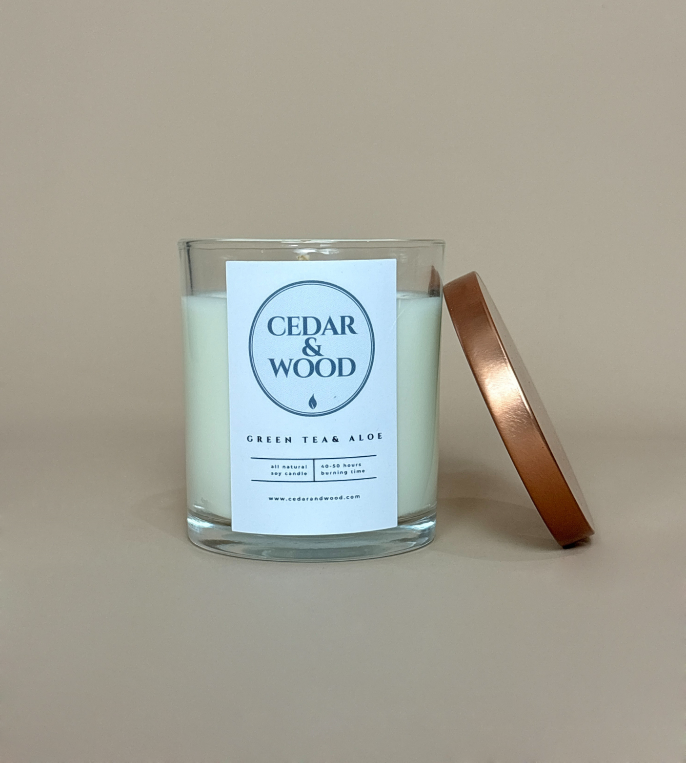 Green Tea & Aloe Scented Candle