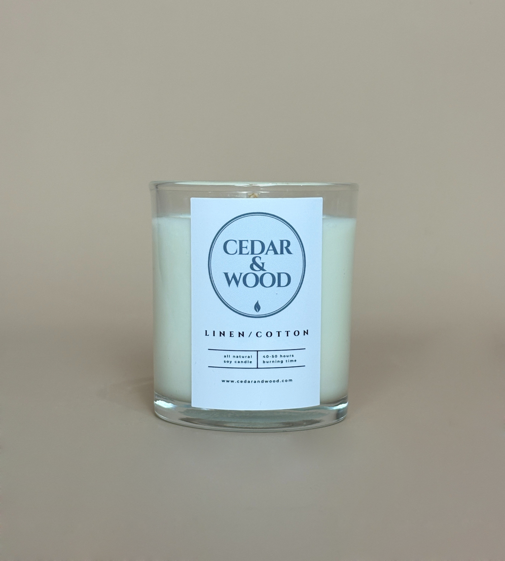 Linen/Cotton Scented Candle