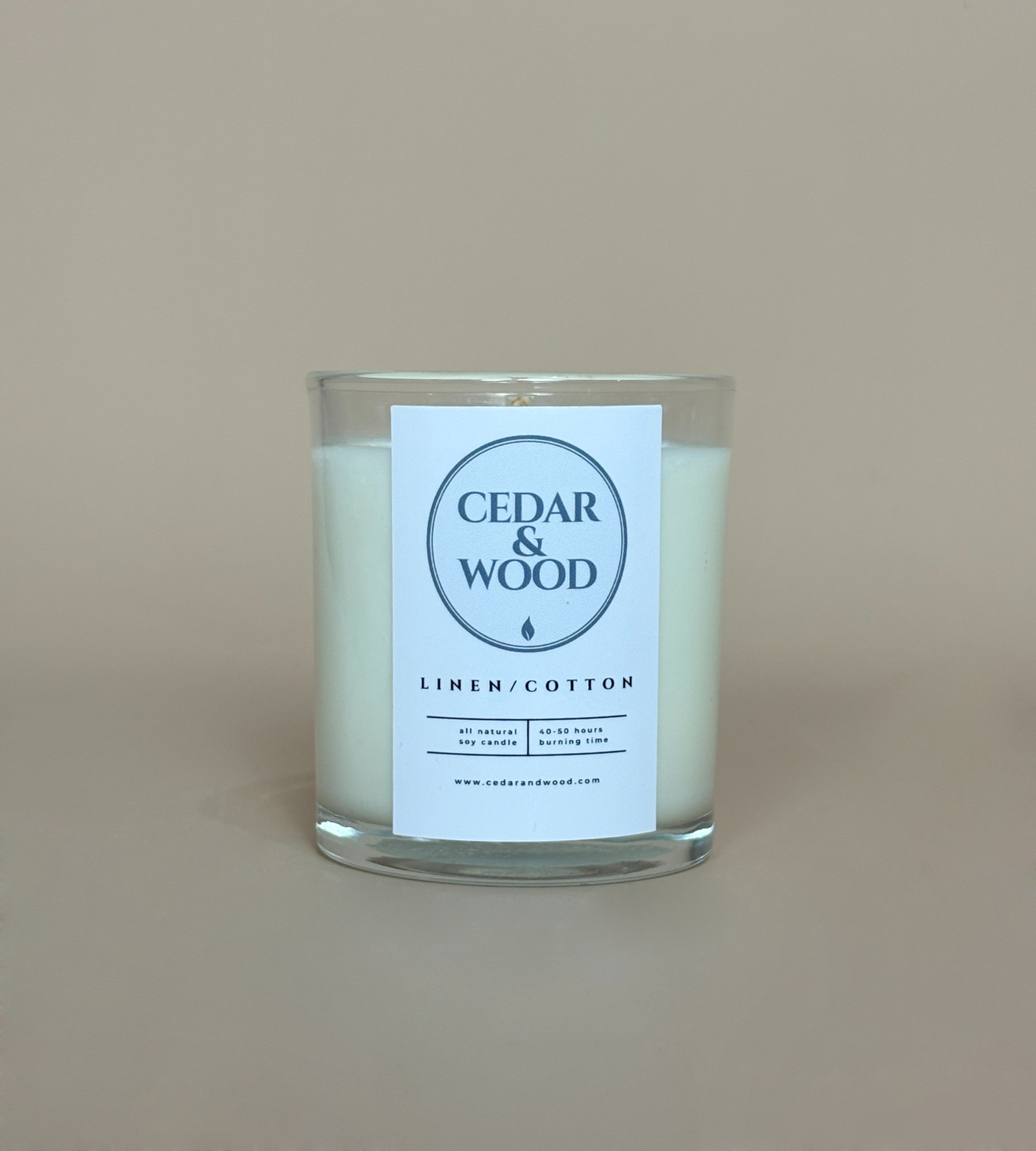 Linen/Cotton Scented Candle