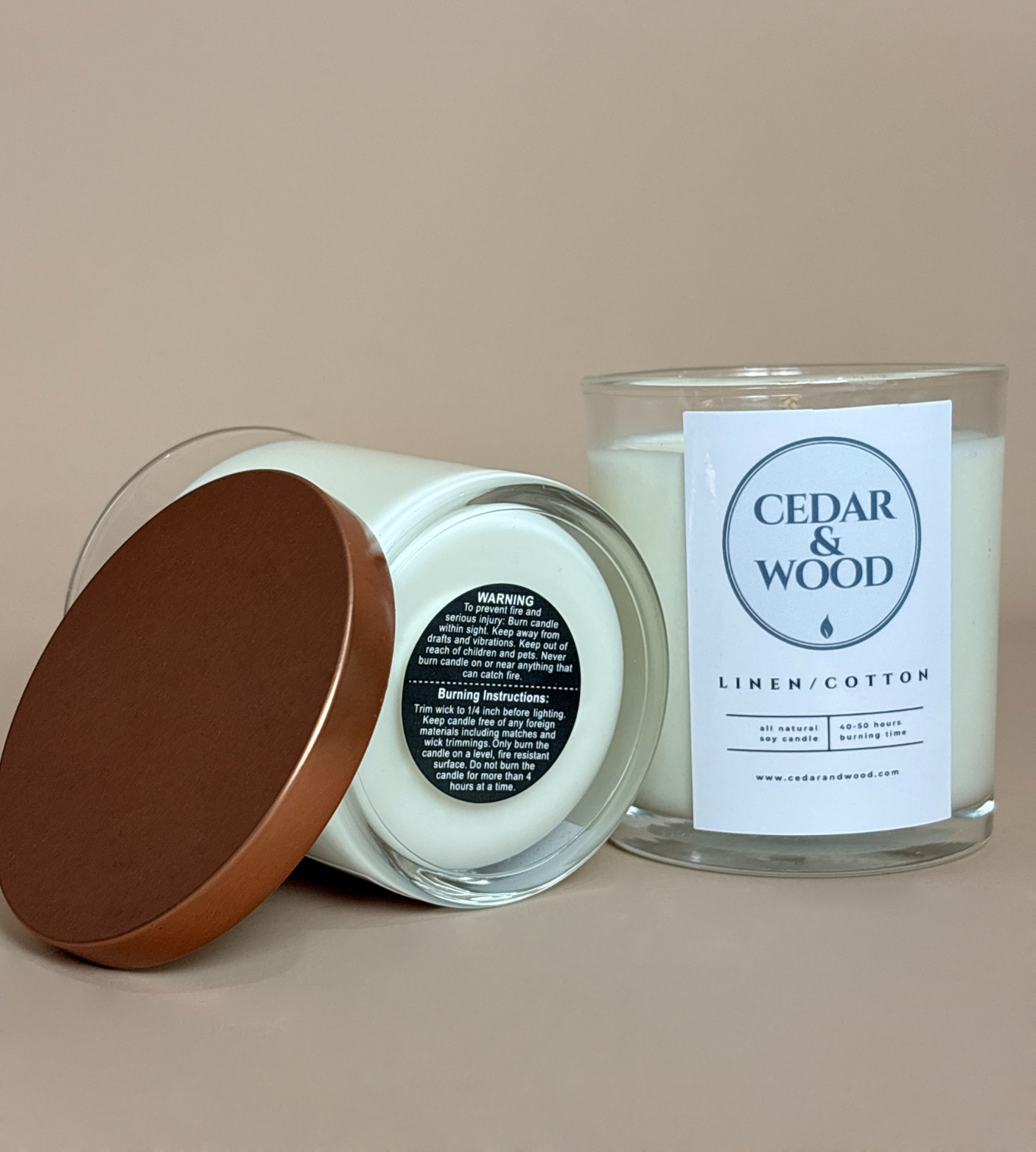 Linen/Cotton Scented Candle