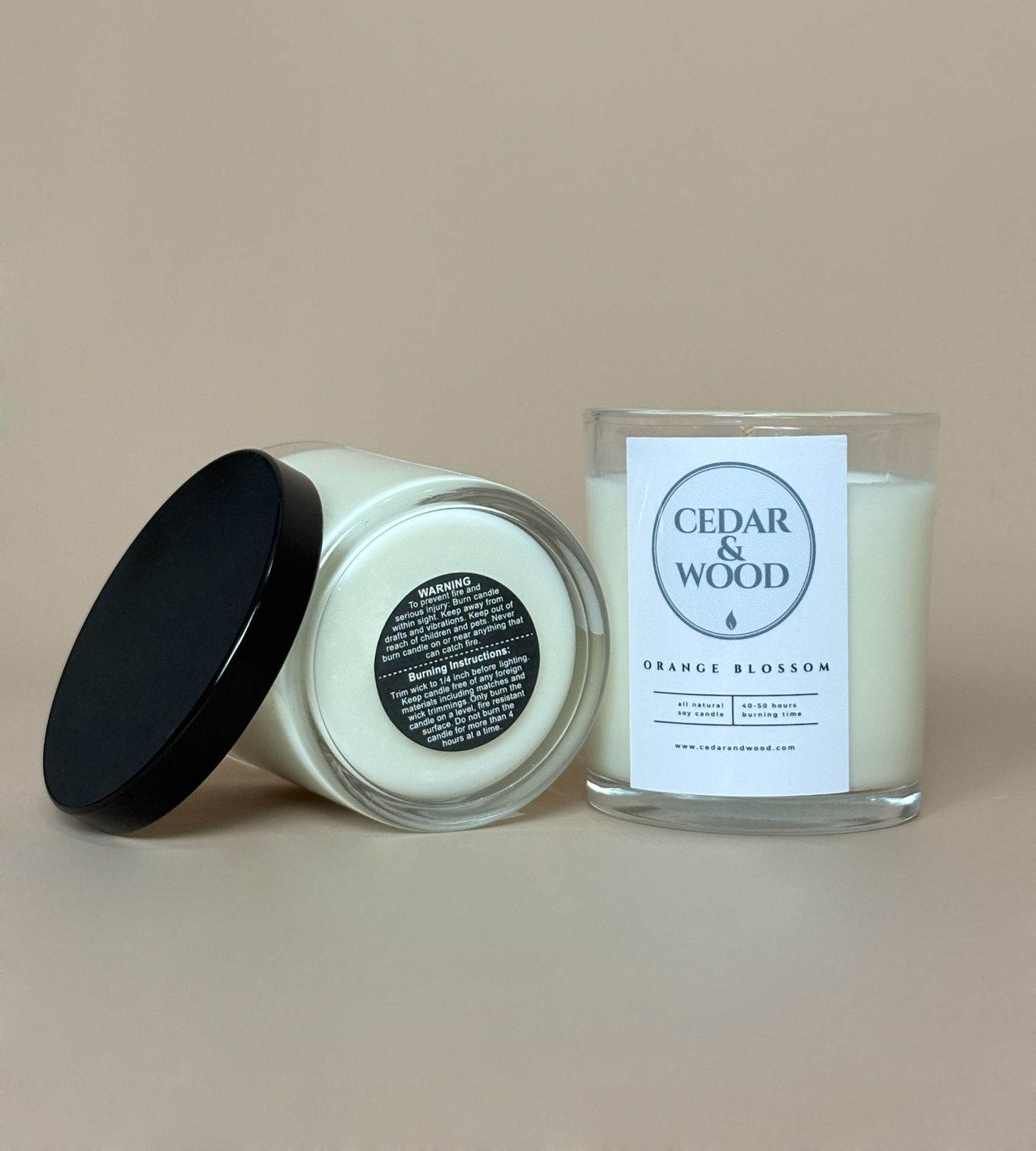 Orange Blossom Scented Candle