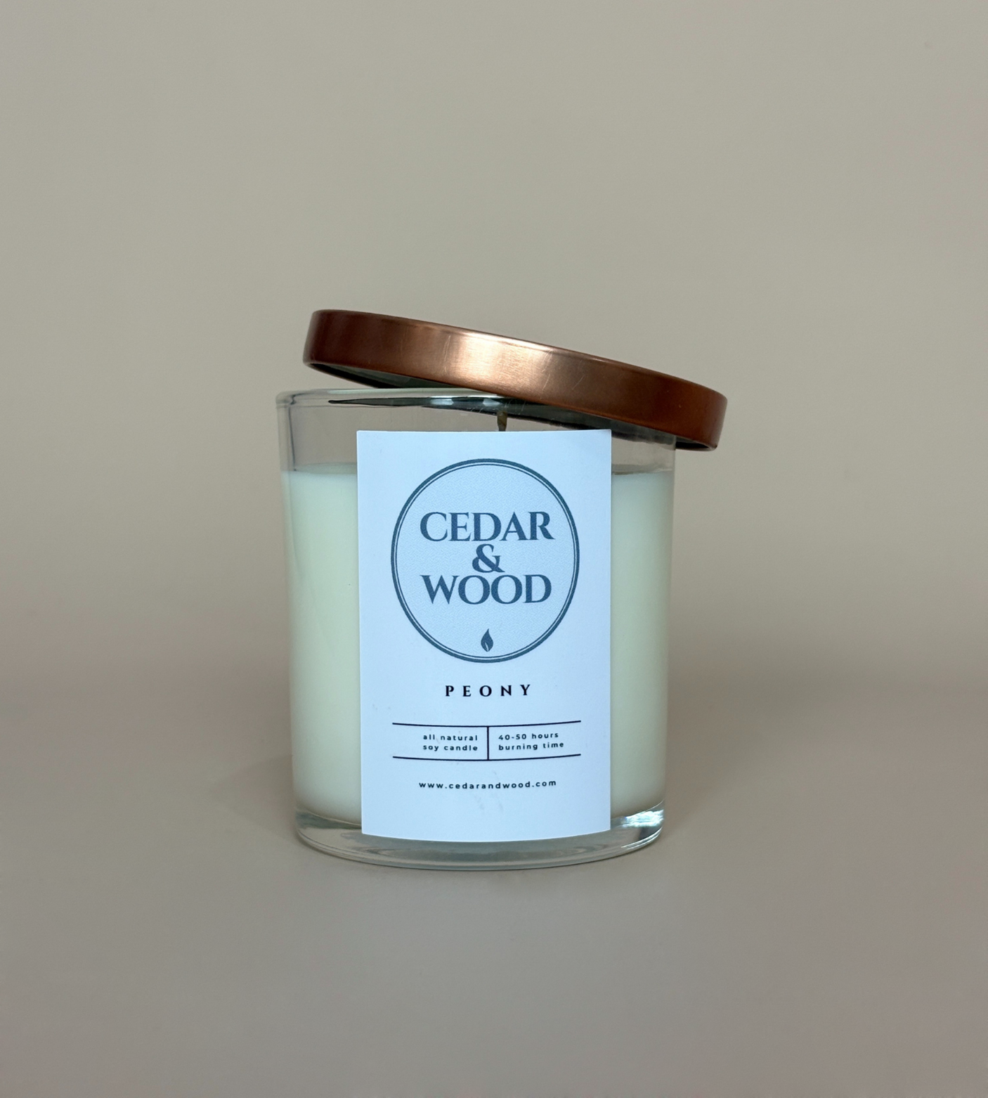 Peony Scented Candle