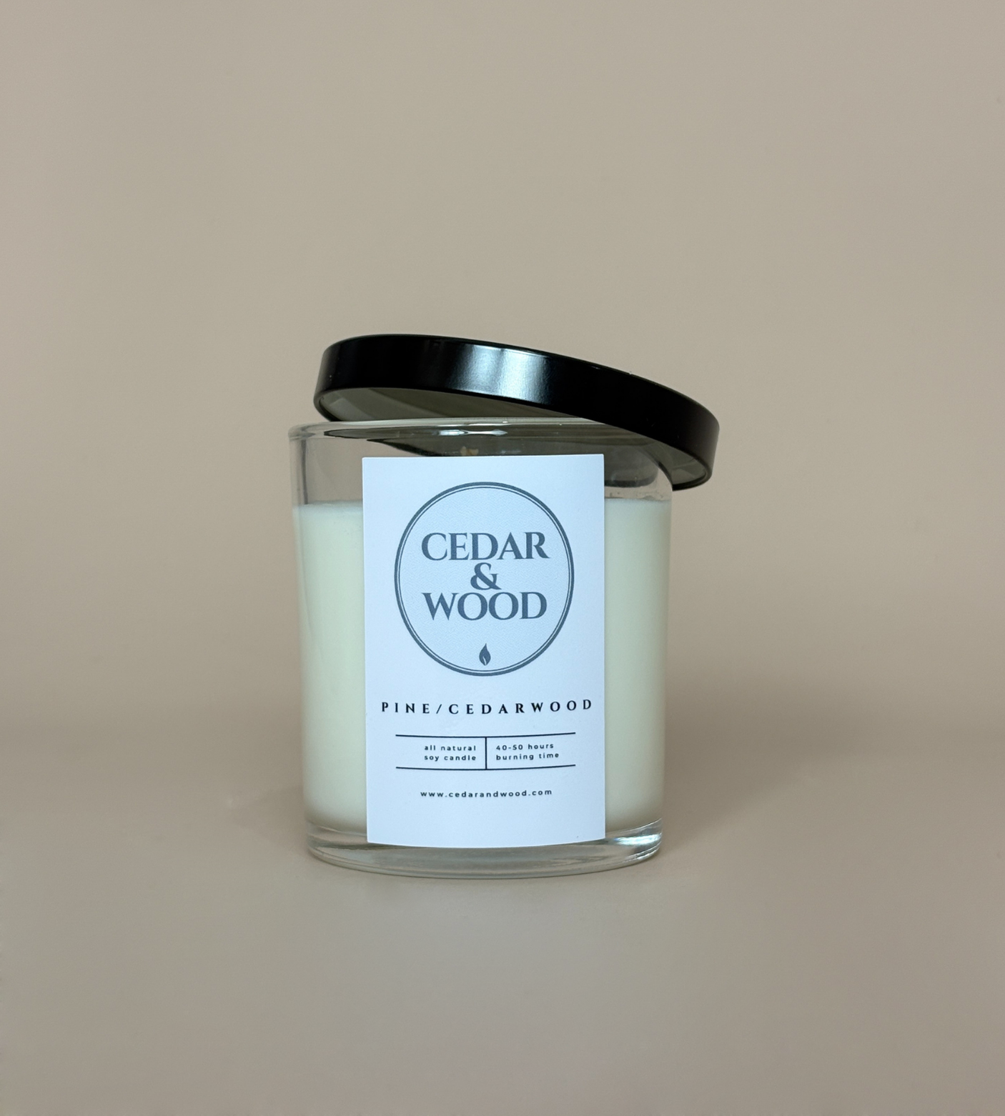 Pine/Cedarwood Scented Candle