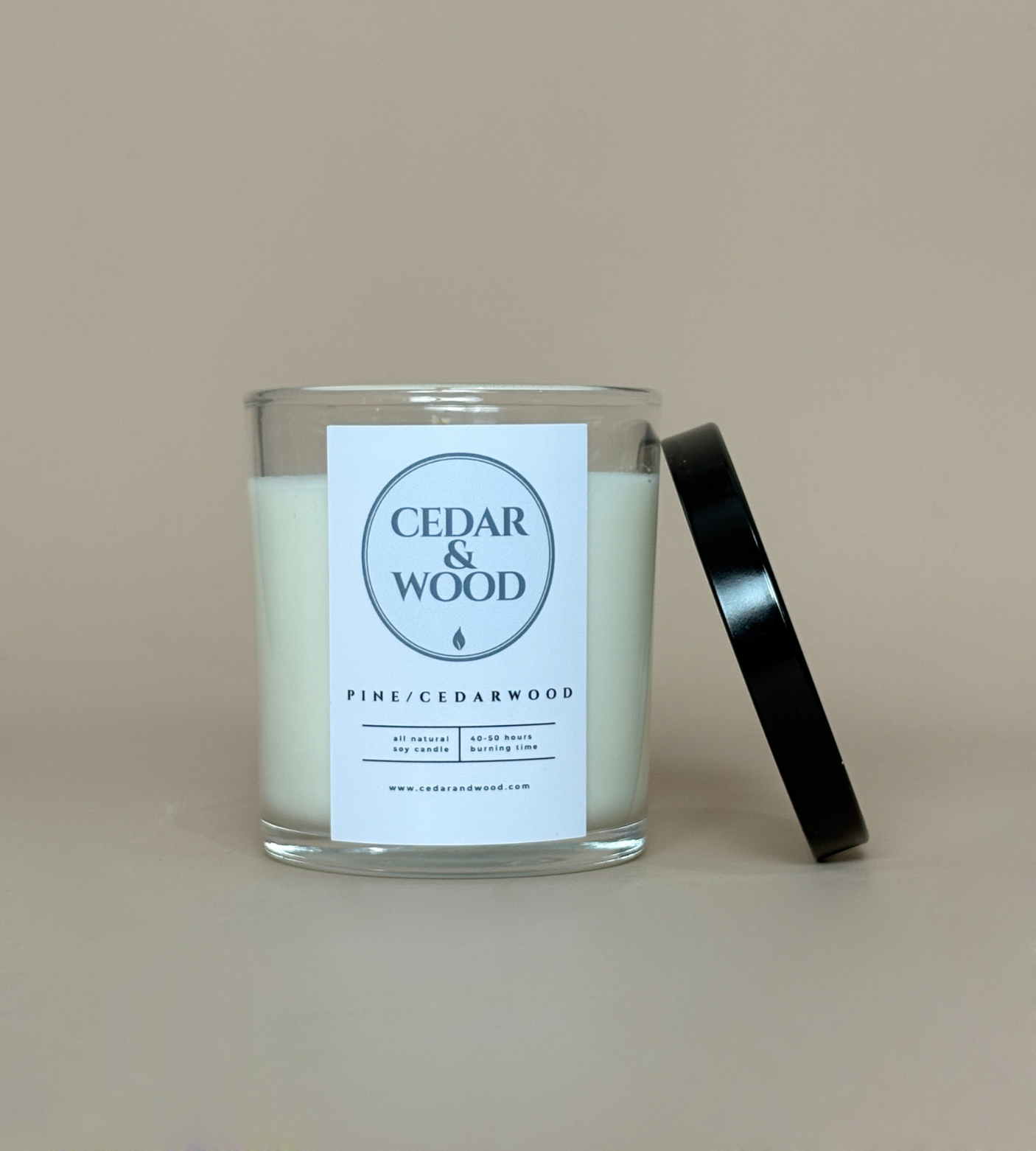 Pine/Cedarwood Scented Candle