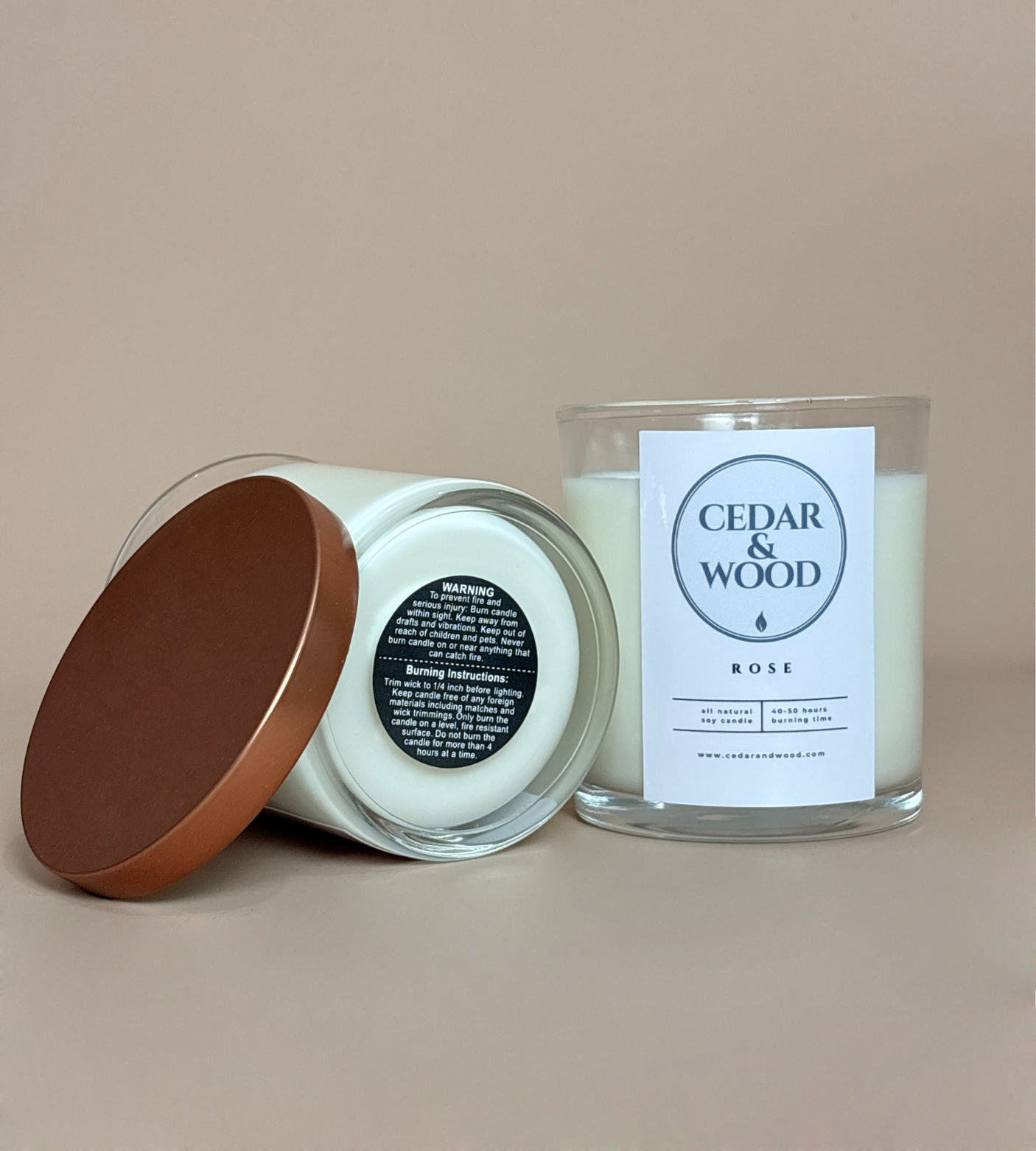 Rose Scented Candle