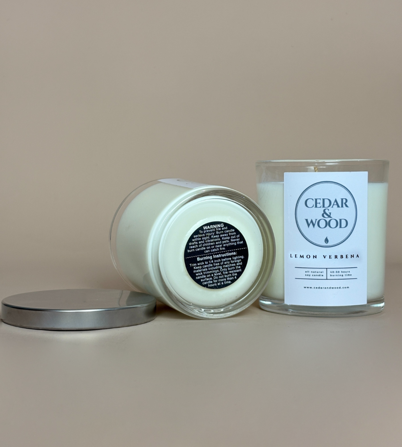 Lemon Verbena Scented Candle